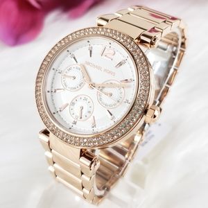 NWT Michael Kors Parker rose gold watch MK MK5781